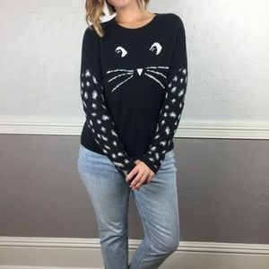 Abercrombie & Fitch XS/S Black Cat Sweater